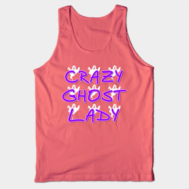 Crazy Ghost Lady Tank Top by Dead Is Not The End